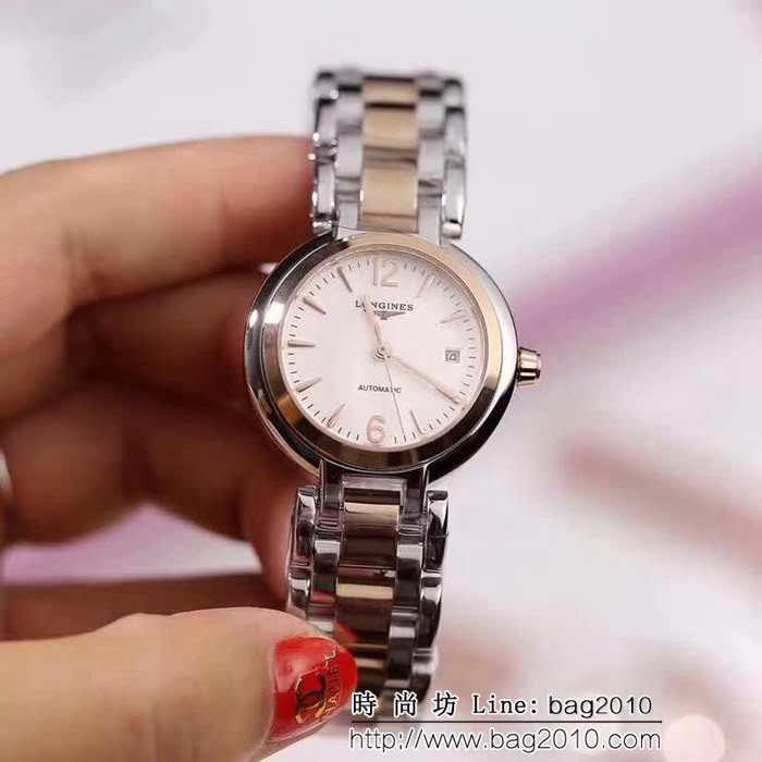 LONGINES浪琴 熱銷爆款 心月系列 女士機械腕表 WSS1295